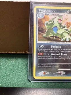 Pokemon TCG: 2007 Mysterious Treasures Tyranitar #17/123 Holo Rare LP+ - Image 5