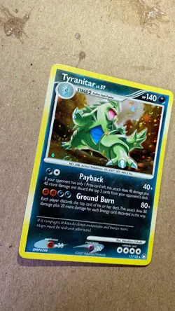 Tyranitar 2007 Mysterious Treasures 17/123 Holo Rare Pokemon TCG - Image 2