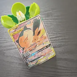 Pokemon Eevee & Snorlax GX Holo Promo 270 HP SM169 Sm TAG TEAM Basic - Image 1