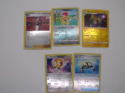 Lot of 5 Pokemon Reverse Holo/Holo Cards - Image 1