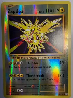 Pokemon TCG Zapdos XY Evolutions #42/108 Rare Reverse HOLO, small crease - Image 3