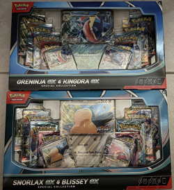 Pokemon Snorlax Ex & Blissey Ex + Greninja Kingdra Ex Special Collection Box NEW - Image 1
