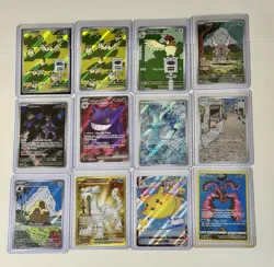 Pokemon Lot Of 12 - Special Illustration and Illustration Rare TCG Gengar Mewtwo - Image 1
