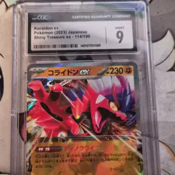Koraidon ex Shiny Treasure ex 2023 Japanese Holo Pokemon CGC 9 #114/190 - Image 1