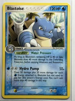 Blastoise Crystal Guardians 14/100 MP-LP Pokemon Card - Image 1