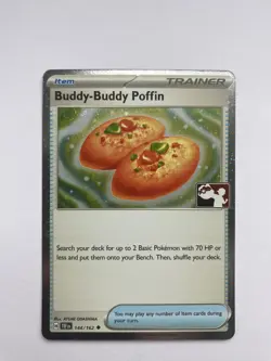 Buddy-Buddy Poffin 144/162 Cosmos Holo Play! Prize Pack Series Pokemon TCG - Image 1