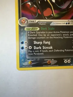 Pokemon TCG Dark Gyarados EX Team Rocket Returns 36/109 Rare Regular 2004 80 HP - Image 3