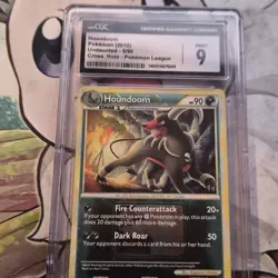 Houndoom 2010 Undaunted #5/90 Cross Holo Pokemon League CGC 9 Pokemon TCG - Image 1
