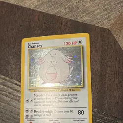 Chansey 3/102 Base Set Unlimited Holo Rare 1999 WotC Vintage Pokemon TCG Card - Image 4