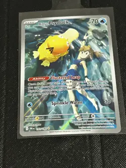 Pokemon TCG Misty's Psyduck 193/182 Holo Illustration Rare English NM - Image 1