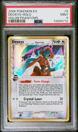 2006 POKEMON EX HOLON PHANTOMS #5 DEOXYS-HOLO PSA 9 - Image 1