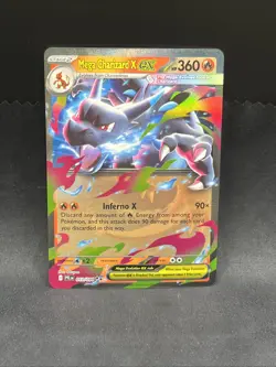 Mega Charizard X EX # 013/094 | Pokemon TCG 2025 Phantasmal Flames | NM (a) - Image 1