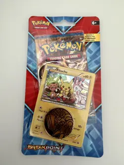 Pokemon TCG XY Breakpoint Checklane Blister Booster Pack Pikachu XY95 Promo S - Image 2