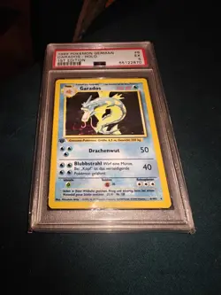 1999 Pokemon GERMAN 1st Edition Base Set Garados-Gyarados Holo 6/102 PSA 5 - Image 1