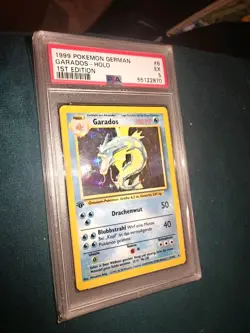 1999 Pokemon GERMAN 1st Edition Base Set Garados-Gyarados Holo 6/102 PSA 5 - Image 2