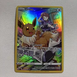 Pokemon TCG Eevee TG11/TG30 Brilliant Stars Trainer Gallery Ultra Rare Holo MINT - Image 1
