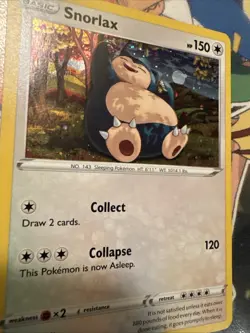 Snorlax 141/192 Rebel Clash Holo Cosmos Holo Rare Pokemon TCG Promo - Image 1