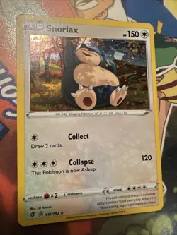 Snorlax 141/192 Rebel Clash Holo Cosmos Holo Rare Pokemon TCG Promo - Image 2