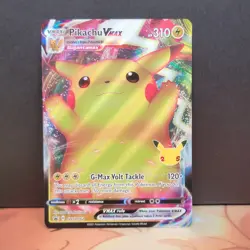 Pikachu VMAX SWSH062 Black Star Promo Stamped Celebrations Pokemon TCG - Image 1