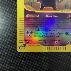 Pokemon TCG Gengar 48/165 Reverse Holo Expedition 2002 English MP Condition - Image 4