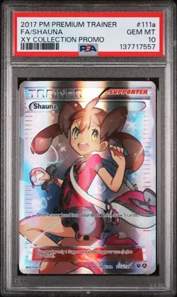 2017 POKEMON PREMIUM TRAINER XY COLL PROMO #111a FA/SHAUNA PSA 10 (Q557 - Image 1