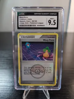 2008 Warp Point Majestic Dawn Cross Holo Pokemon League 88/100 CGC Mint 9.5 - Image 1