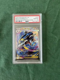 Pokemon TCG Phantasmal Flames Mega Sharpedo EX SIR 127/094 PSA 10 - Image 1