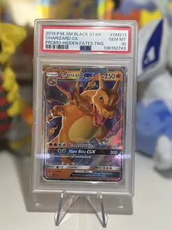 Pokemon TCG Charizard GX SM211 PSA 10 - Image 1