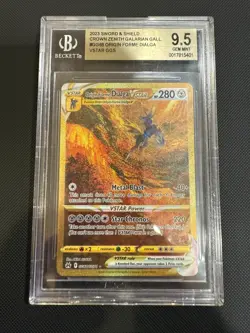 2023 Pokemon Origin Forme Dialga VSTAR #GG68 Crown Zenith BGS 9.5 GEM MINT - Image 1