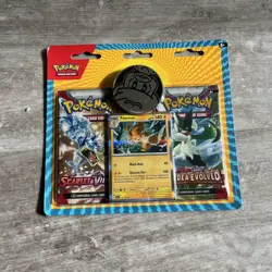 Pokemon TCG Scarlet & Violet + Paldea Evolved Blister Pack Pawmot Promo (Sealed) - Image 1