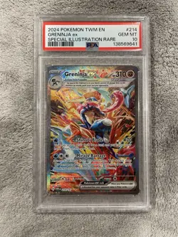 2024 POKEMON GRENINJA EX TWILIGHT SPECIAL ILLUSTRATION #214 PSA 10 - Image 1