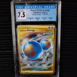 Pokemon Rapid Strike Energy (Secret) 182/163 CGC 7.5 - Image 1