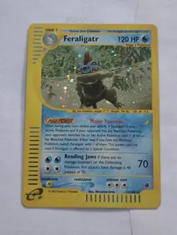 Pokemon Feraligatr Expedition #12/165 Holo Rare E-Reader NM Condition - Image 1