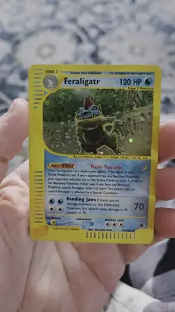 Pokemon Feraligatr Expedition #12/165 Holo Rare E-Reader NM Condition - Image 2
