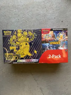 Pokemon TCG Surging Sparks Costco ETB & Booster Bundle Sealed New - Image 1