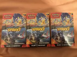 Pokemon TCG Surging Sparks Booster Bundle X3 New Sealed - Image 1