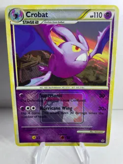 Crobat 14/95 Pokemon TCG HG&SS Unleashed POKEMON LEAGUE PROMO Crosshatch Holo - Image 1