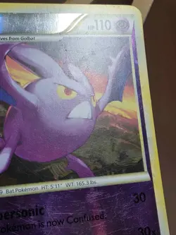 HP Crobat 14/95 HGSS Unleashed Reverse Holo Rare Pokemon Card - Image 4