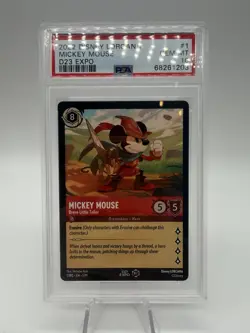 Disney Lorcana Mickey Mouse Brave Little Tailor D23 Expo 2022 PSA 10 Mint 1st Ed - Image 1