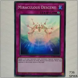Miraculous Descent - SPWA-EN060 - Super Rare 1st Edition Yugioh - Image 1