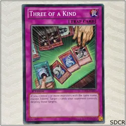 Three of a Kind - SDCR-EN031 - Common 1st Edition Yugioh - Image 1