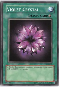 Yugioh - Violet Crystal LOB-042 Unlimited - The Legend of Blue Eyes White Dragon - Image 1