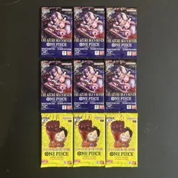 One Piece Tcg Pack Lot Of 9 All Brand New OP07 And OP14 DIRECT FROM BANDAI READ! - Image 1