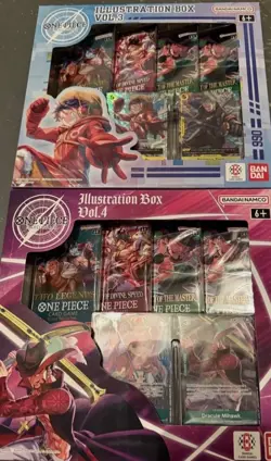 One Piece Illustration Box vol 3,4,5,6 & op13 tin set - Image 1