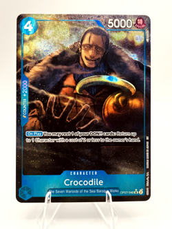 Crocodile OP07-040 (Alternate Art) One Piece Blue English NM - Image 2