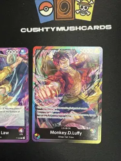 ONE PIECE TCG PROMO PACK BUGGY LUFFY LAW P-084 P-086 + LUFFY P SEALED - Image 2