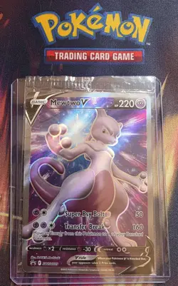 Pokemon TCG Mewtwo v Full Art Black Star Promo SWSH229 New/Sealed - Image 1