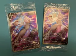 Lot of 2 SEALED Mewtwo V SWSH229 Black Star Promo Full Art Holo Pokemon GO TCG - Image 1