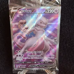 Pokemon TCG Mewtwo v Full Art Black Star Promo SWSH229 New/Sealed - Image 1