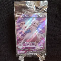 Pokemon TCG Mewtwo v Full Art Black Star Promo SWSH229 New/Sealed - Image 2